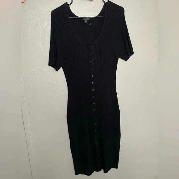 Torrid Midi Rib Knit Snap Front Dress size 2 - Picture 5 of 5